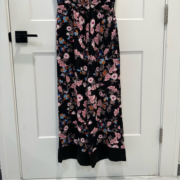 SANDRO PARIS Olivier Floral-Print Wide Leg Jumpsuit Size 34 - Picture 7 of 12